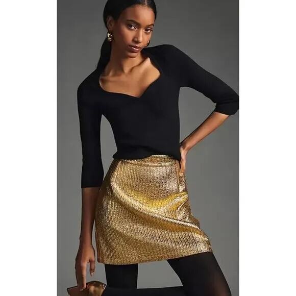 NWT Anthropologie Maeve Sweetheart Neck Top - Picture 1 of 5